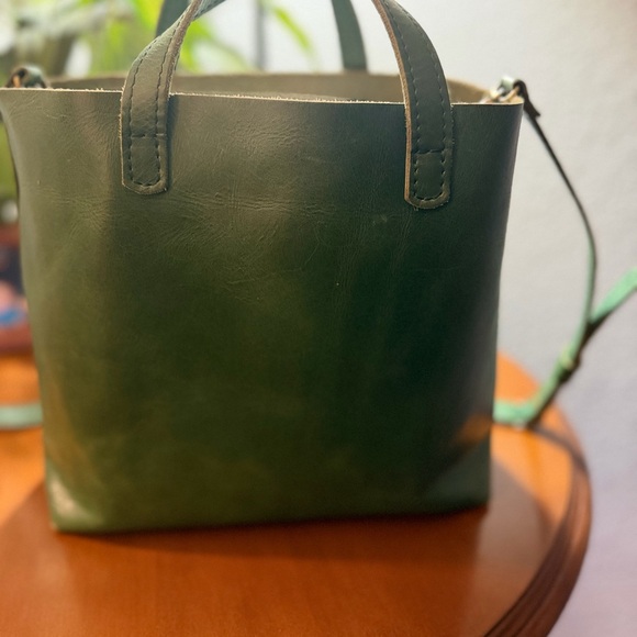 Portland Leather Green Tote Bag - Picture 7 of 7